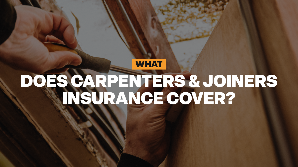 What does carpenters and joiners insurance cover?