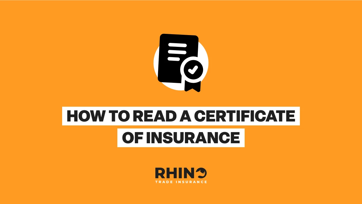 How To Read a Certificate of Trade Insurance