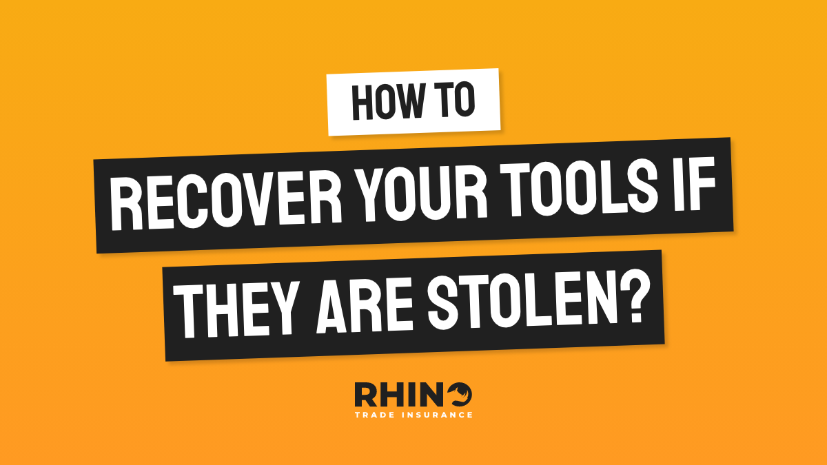 How to Recover your Tools If They Are Stolen?