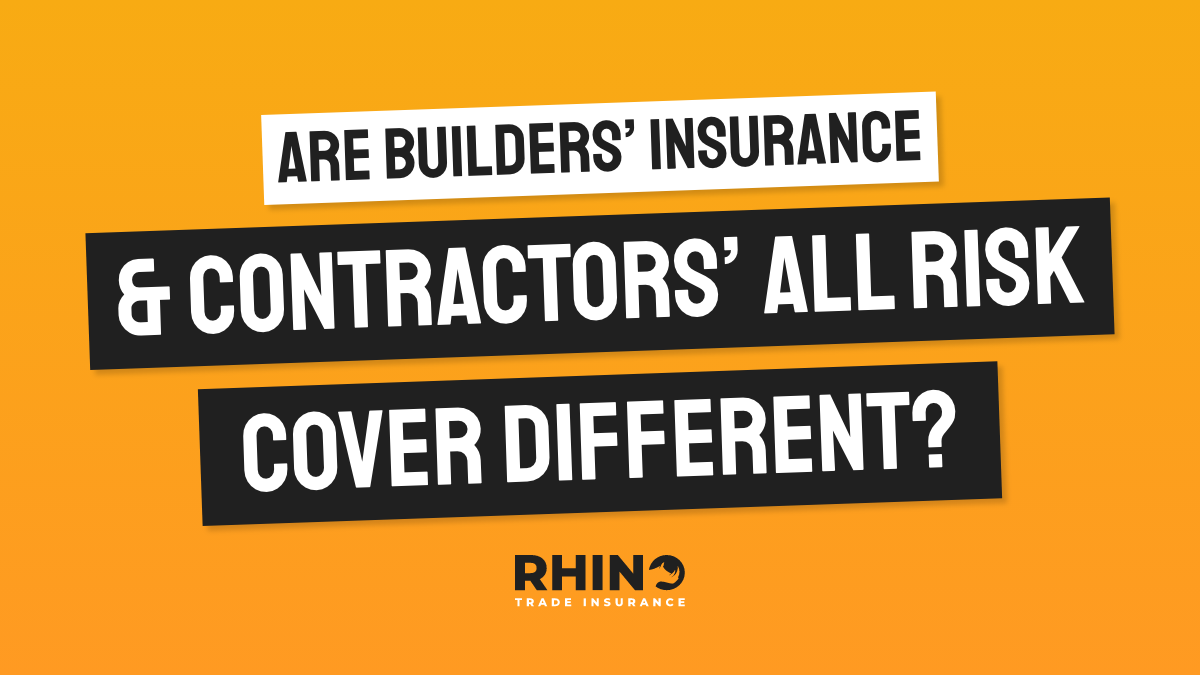 Are Builders' Insurance & Contractors' All Risk Cover Different?