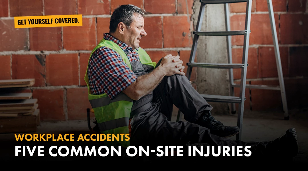 Five common on-site injuries banner